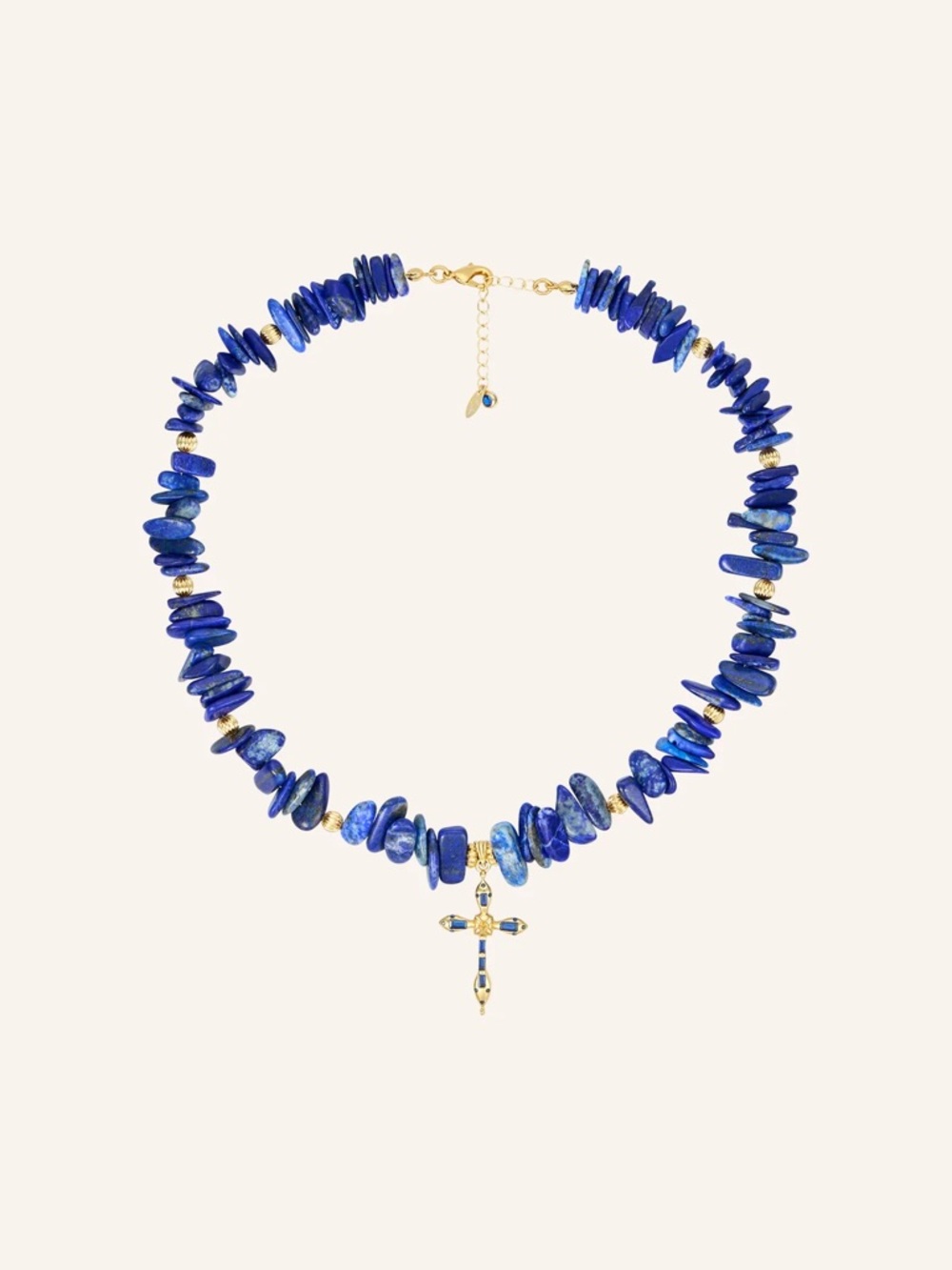 Bydee Lapis Lazuli necklace 14k gold